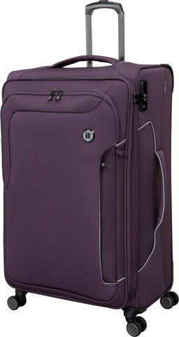 סט מזוודות בד קלות 3 יח' 30/25/20 מבית IT Luggage דגם TELEPORTED בצבע סגול שזיף